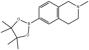 1,2,3,4-TETRAHYDRO-2-METHYL-6-(4,4,5,5-TETRAMETHYL-1,3,2-DIOXABOROLAN-2-YL)-ISOQUINOLINE Structural