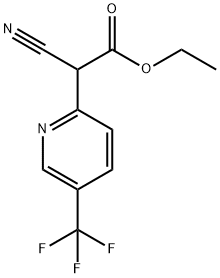 ethyl 2-cyano-2-(5-(trifluoroMethyl)pyridin-2-yl)acetate Structural