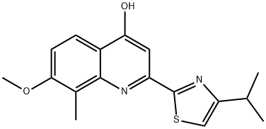 2-(4-isopropylthiazol-2-yl)-7-methoxy-8-methylquinolin-4-ol