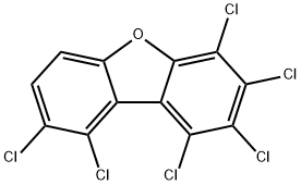 1,2,3,4,8,9-HEXACHLORODIBENZOFURAN Structural