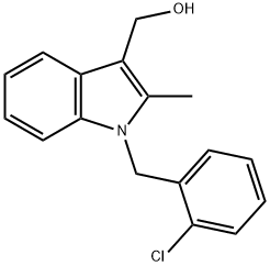 1-[(2-CHLOROPHENYL)METHYL]-2-METHYL-1H-INDOLE-3-METHANOL Structural