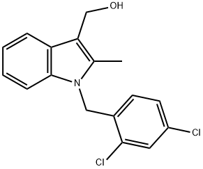 1-[(2,4-DICHLOROPHENYL)METHYL]-2-METHYL-1H-INDOLE-3-METHANOL Structural