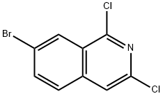 7-Bromo-1,3-dichloroisoquinoline Structural