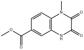 Methyl 1-methyl-2,3-dioxo-1,2,3,4-tetrahydroquinoxaline-6-carboxylate Structural