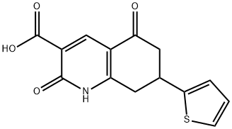 2,5-DIOXO-7-THIOPHEN-2-YL-1,2,5,6,7,8-HEXAHYDRO-QUINOLINE-3-CARBOXYLIC ACID