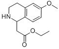 1-Isoquinolineacetic  acid,1,2,3,4-tetrahydro-6-methoxy-,ethyl  ester Structural