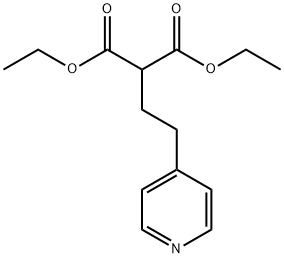 DIETHYL 2-[2-(4-PYRIDYL)ETHYL]MALONATE Structural