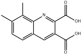 7,8-DIMETHYLQUINOLINE-2,3-DICARBOXYLIC ACID Structural