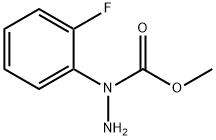 Hydrazinecarboxylic  acid,  1-(2-fluorophenyl)-,  methyl  ester Structural