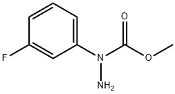 Hydrazinecarboxylic  acid,  1-(3-fluorophenyl)-,  methyl  ester Structural