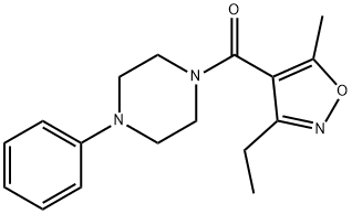 Methanone, (3-ethyl-5-methyl-4-isoxazolyl)(4-phenyl-1-piperazinyl)-