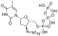 3'-Azido-3'-deoxythymidine-5'-triphosphate Structural