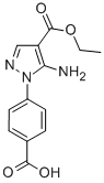 5-AMINO-1-(4-CARBOXY-PHENYL)-1H-PYRAZOLE-4-CARBOXYLIC ACID ETHYL ESTER Structural