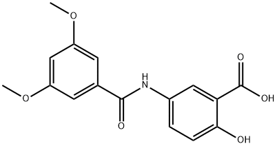 Benzoic acid, 5-[(3,5-dimethoxybenzoyl)amino]-2-hydroxy- Structural