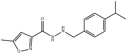 5-Methyl-3-isoxazolecarboxylic acid 2-(p-isopropylbenzyl)hydrazide Structural