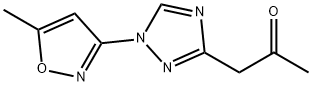 1-[1-(5-METHYLISOXAZOL-3-YL)-1H-1,2,4-TRIAZOL-3-YL]ACETONE Structural