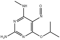 2-Amino-4-isopropoxy-6-(methylamino)-5-nitroso-pyrimidine Structural