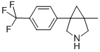 1-methyl-5-[4-(trifluoromethyl)phenyl]-3-azabicyclo[3.1.0]hexane Structural