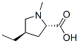 L-Proline, 4-ethyl-1-methyl-, trans- (9CI) Structural