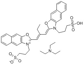 3,3'-DISULFOPROPYL-5,6,5',6'-DIBENZ-9-ETHYLOXACARBOCYANINE TRIETHYLAMMONIUM SALT