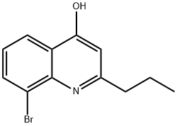 8-BROMO-2-PROPYLQUINOLINE-4-OL Structural