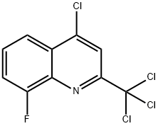 4-CHLORO-8-FLUORO-2-TRICHLOROMETHYLQUINOLINE Structural