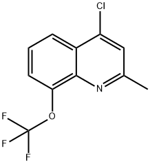 4-CHLORO-2-METHYL-8-TRIFLUOROMETHOXYQUINOLINE Structural