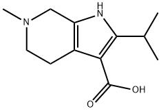 1H-Pyrrolo[2,3-c]pyridine-3-carboxylic  acid,  4,5,6,7-tetrahydro-6-methyl-2-(1-methylethyl)-