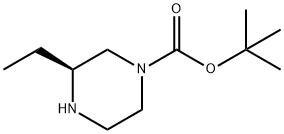 (S)-1-N-Boc-3-ethylpiperazine Structural