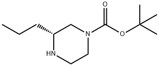 (R)-1-BOC-3-PROPYLPIPERAZINE Structural