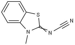 Cyanamide, (3-methyl-2(3H)-benzothiazolylidene)- (9CI) Structural