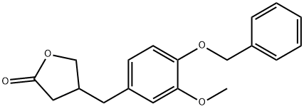 Dihydro-4-[[3-Methoxy-4-(phenylMethoxy)phenyl]Methyl]-2(3H)-furanone Structural