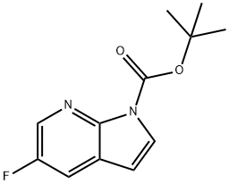 5-FLUORO-PYRROLO[2,3-B]PYRIDINE-1-CARBOXYLICACIDTERT-BUTYLESTER Structural