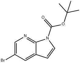 5-BROMO-PYRROLO[2,3-B]PYRIDINE-1-CARBOXYLICACIDTERT-BUTYLESTER Structural