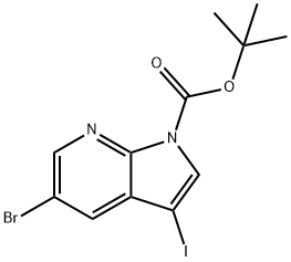 5-BROMO-3-IODO-PYRROLO[2,3-B]PYRIDINE-1-CARBOXYLICACIDTERT-BUTYLESTER