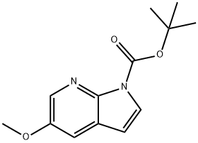 5-METHOXY-PYRROLO[2,3-B]PYRIDINE-1-CARBOXYLICACIDTERT-BUTYLESTER Structural