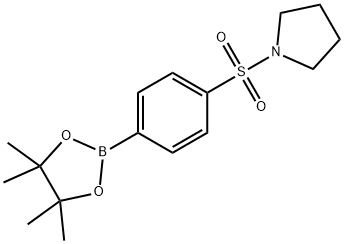 4-(PYRROLIDINE-1-SULFONYL)PHENYLBORONIC ACID, PINACOL ESTER Structural