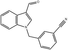 1-(pyridin-3-ylmethyl)-1H-indole-3-carbaldehyde Structural