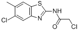 2-CHLORO-N-(5-CHLORO-6-METHYL-2-BENZOTHIAZOLYL)-ACETAMIDE