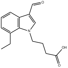 1H-INDOLE-1-BUTANOIC ACID, 7-ETHYL-3-FORMYL-