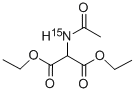 DIETHYL ACETAMIDOMALONATE-15N Structural