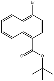 t-Butyl 4-bromo-1-naphthalenecarboxylate Structural