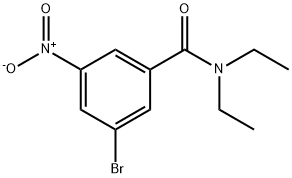 3-Bromo-N,N-diethyl-5-nitrobenzamide Structural