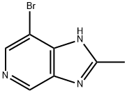 7-Bromo-2-methyl-1H-imidazo[4,5-c]pyridine Structural