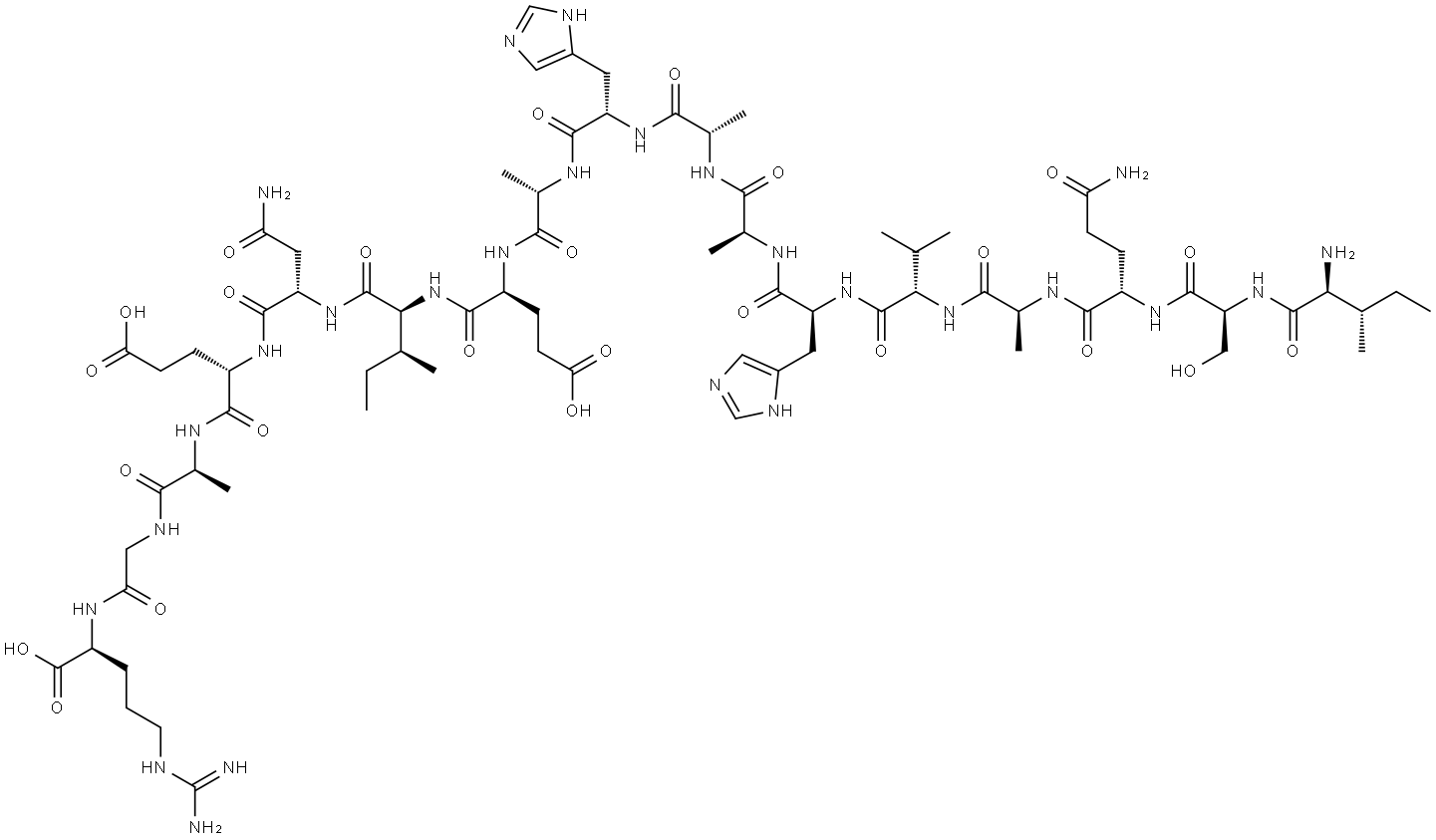 H-ILE-SER-GLN-ALA-VAL-HIS-ALA-ALA-HIS-ALA-GLU-ILE-ASN-GLU-ALA-GLY-ARG-OH