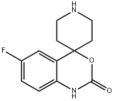 6-FLUOROSPIRO[4H-3,1-BENZOXAZINE-4,4'-PIPERIDIN]-2(1H)-ONE Structural