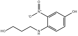 3-Nitro-N-(2-hydroxypropyl)-4-aminophenol Structural