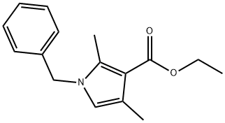 ETHYL-1-BENZYL-2,4-DIMETHYLPYRROLE-3-CARBOXYLATE Structural