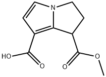 7-(methoxycarbonyl)-6,7-dihydro-5-Hpyrrolizine-1-carboxylic acid Structural