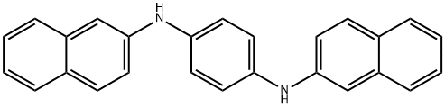 N,N'-Di-2-naphthyl-p-phenylenediamine Structural